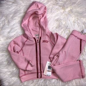 NWT Juicy Couture pink tracksuit